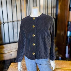 Diamond quilted Velvet Jacket Herman Geist Sz.Petite large